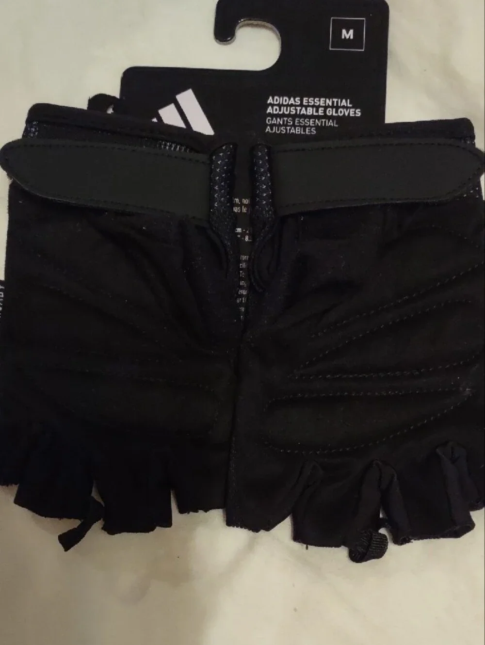 Adidas AEROREADY Essential Training Gloves Gym Weightlifting Red Black Medium NW